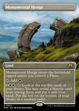 Monumental Henge - Modern Horizons 3: Extras (Rare) [XMH3-354]