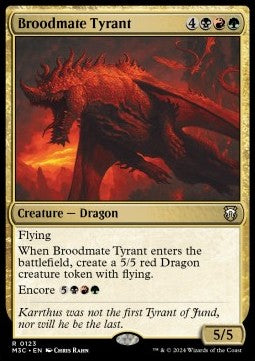 Broodmate Tyrant - Commander: Modern Horizons 3 (Rare) [M3C-123]