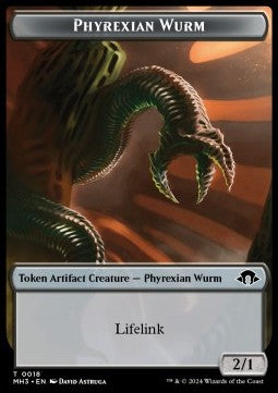 Phyrexian Wurm Token (Artifact 2/1 Lifelink) - Modern Horizons 3: Tokens (Token) [TMH3-T18]