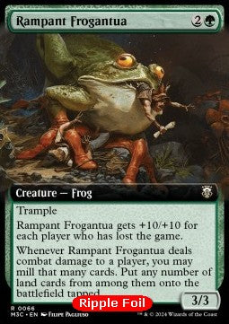 Rampant Frogantua (V.2) - Commander: Modern Horizons 3: Extras (Rare) [XM3C-66]