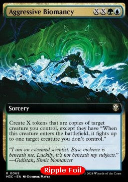 Aggressive Biomancy (V.2) - Commander: Modern Horizons 3: Extras (Rare) [XM3C-69]