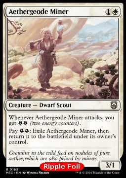 Aethergeode Miner - Commander: Modern Horizons 3: Extras (Rare) [XM3C-163]