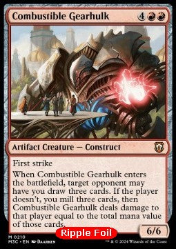 Combustible Gearhulk - Commander: Modern Horizons 3: Extras (Mythic) [XM3C-210]