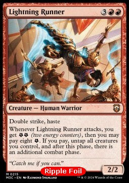Lightning Runner - Commander: Modern Horizons 3: Extras (Mythic) [XM3C-215]