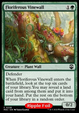 Floriferous Vinewall - Commander: Modern Horizons 3: Extras (Common) [XM3C-228]