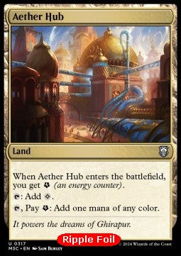 Aether Hub - Commander: Modern Horizons 3: Extras (Uncommon) [XM3C-317]