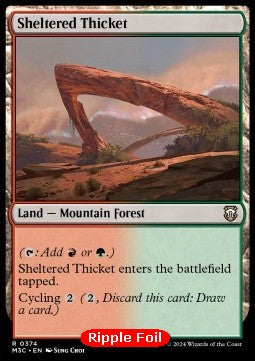 Sheltered Thicket - Commander: Modern Horizons 3: Extras (Rare) [XM3C-374]
