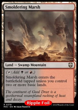 Smoldering Marsh - Commander: Modern Horizons 3: Extras (Rare) [XM3C-379]