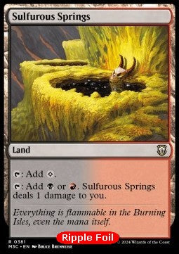 Sulfurous Springs - Commander: Modern Horizons 3: Extras (Rare) [XM3C-381]