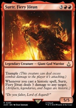 Surtr, Fiery Jötun - Universes Beyond: Assassin's Creed: Extras (Rare) [XACR-293]