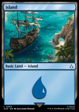 Island (V.3) - Universes Beyond: Assassin's Creed: Extras (Land) [XACR-303]
