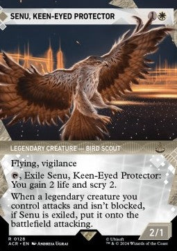 Senu, Keen-Eyed Protector (V.1) - Universes Beyond: Assassin's Creed: Extras (Rare) [XACR-128]