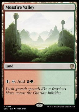Mossfire Valley - Commander: Bloomburrow (Rare) [BLC-316]