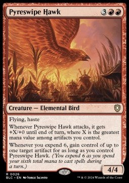 Pyreswipe Hawk - Commander: Bloomburrow (Rare) [BLC-26]