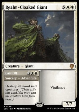 Realm-Cloaked Giant // Cast Off - Commander: Bloomburrow (Mythic) [BLC-149]