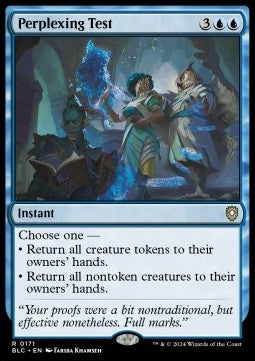 Perplexing Test - Commander: Bloomburrow (Rare) [BLC-171]
