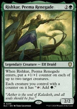Rishkar, Peema Renegade - Commander: Bloomburrow (Rare) [BLC-235]