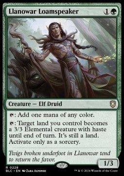 Llanowar Loamspeaker - Commander: Bloomburrow (Rare) [BLC-228]