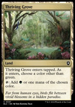 Thriving Grove - Commander: Bloomburrow (Common) [BLC-347]
