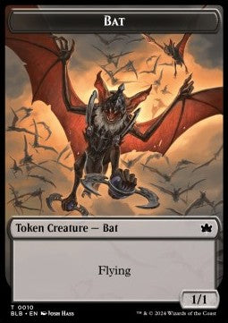 Bat Token (Black 1/1) - Bloomburrow: Tokens (Token) [TBLB-T10]