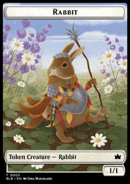 Rabbit Token (W 1/1) // Fish Token (U 1/1) - Bloomburrow: Tokens (Token) [TBLB-T 3/7]