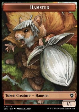Hamster Token (R 1/1) // Saproling Token (G 1/1) - Bloomburrow: Tokens (Token) [TBLB-CT 22/30]
