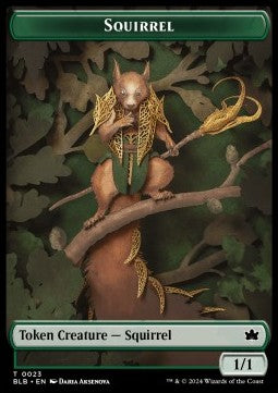 Squirrel Token (G 1/1) // Treasure Token - Bloomburrow: Tokens (Token) [TBLB-T 23/29]