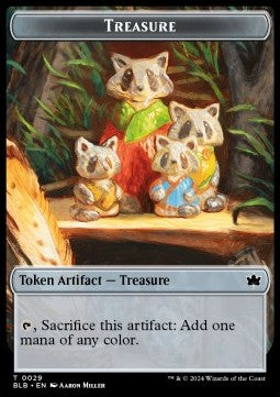 Treasure Token // Prosperous Bandit Token (R 1/1) - Bloomburrow: Tokens (Token) [TBLB-CT 29/23]