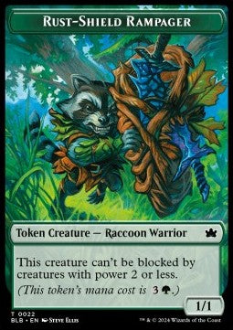 Rust-Shield Rampager Token (G 1/1) // Food Token - Bloomburrow: Tokens (Token) [TBLB-T 22/27]