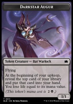 Darkstar Augur Token (B 1/1) // Squirrel Token (G 1/1) - Bloomburrow: Tokens (Token) [TBLB-T 11/23]