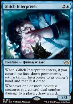 Glitch Interpreter - Commander: Duskmourn: House of Horror (Rare) [DSC-13]