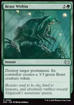 Beast Within - Commander: Duskmourn: House of Horror (Uncommon) [DSC-80]