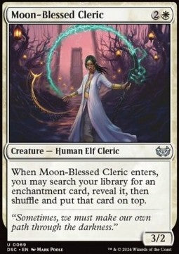 Moon-Blessed Cleric - Commander: Duskmourn: House of Horror (Uncommon) [DSC-69]