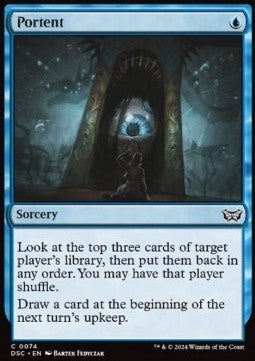 Portent - Commander: Duskmourn: House of Horror (Common) [DSC-74]