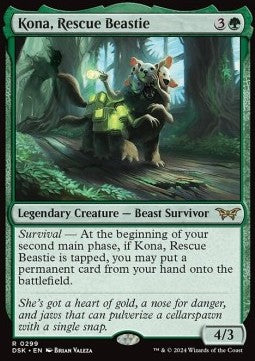 Kona, Rescue Beastie (V.1) - Duskmourn: House of Horror: Extras (Rare) [XDSK-299]