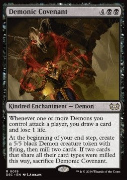 Demonic Covenant - Commander: Duskmourn: House of Horror (Rare) [DSC-19]