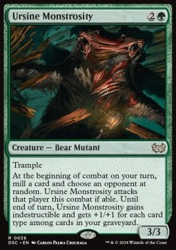 Ursine Monstrosity - Commander: Duskmourn: House of Horror (Rare) [DSC-36]