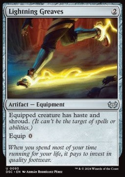 Lightning Greaves - Commander: Duskmourn: House of Horror (Uncommon) [DSC-93]