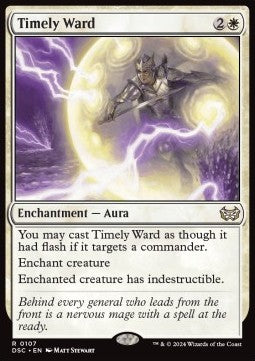 Timely Ward - Commander: Duskmourn: House of Horror (Rare) [DSC-107]