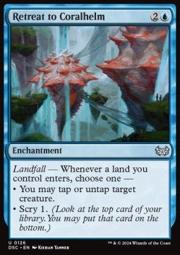 Retreat to Coralhelm - Commander: Duskmourn: House of Horror (Uncommon) [DSC-126]