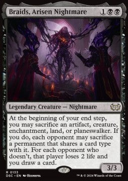 Braids, Arisen Nightmare - Commander: Duskmourn: House of Horror (Rare) [DSC-133]
