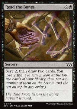 Read the Bones - Commander: Duskmourn: House of Horror (Common) [DSC-154]