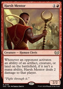 Harsh Mentor - Commander: Duskmourn: House of Horror (Rare) [DSC-165]