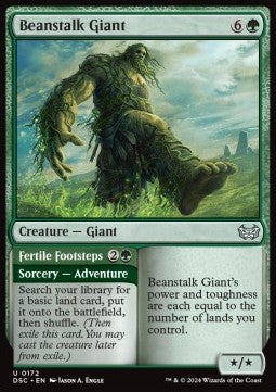 Beanstalk Giant // Fertile Footsteps - Commander: Duskmourn: House of Horror (Uncommon) [DSC-172]