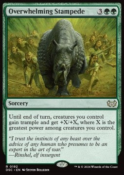 Overwhelming Stampede - Commander: Duskmourn: House of Horror (Rare) [DSC-192]