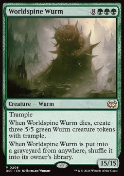 Worldspine Wurm - Commander: Duskmourn: House of Horror (Mythic) [DSC-206]