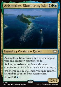 Arixmethes, Slumbering Isle - Commander: Duskmourn: House of Horror (Rare) [DSC-211]