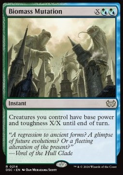 Biomass Mutation - Commander: Duskmourn: House of Horror (Rare) [DSC-214]