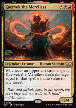 Kaervek the Merciless - Commander: Duskmourn: House of Horror (Rare) [DSC-222]