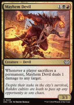 Mayhem Devil - Commander: Duskmourn: House of Horror (Uncommon) [DSC-225]
